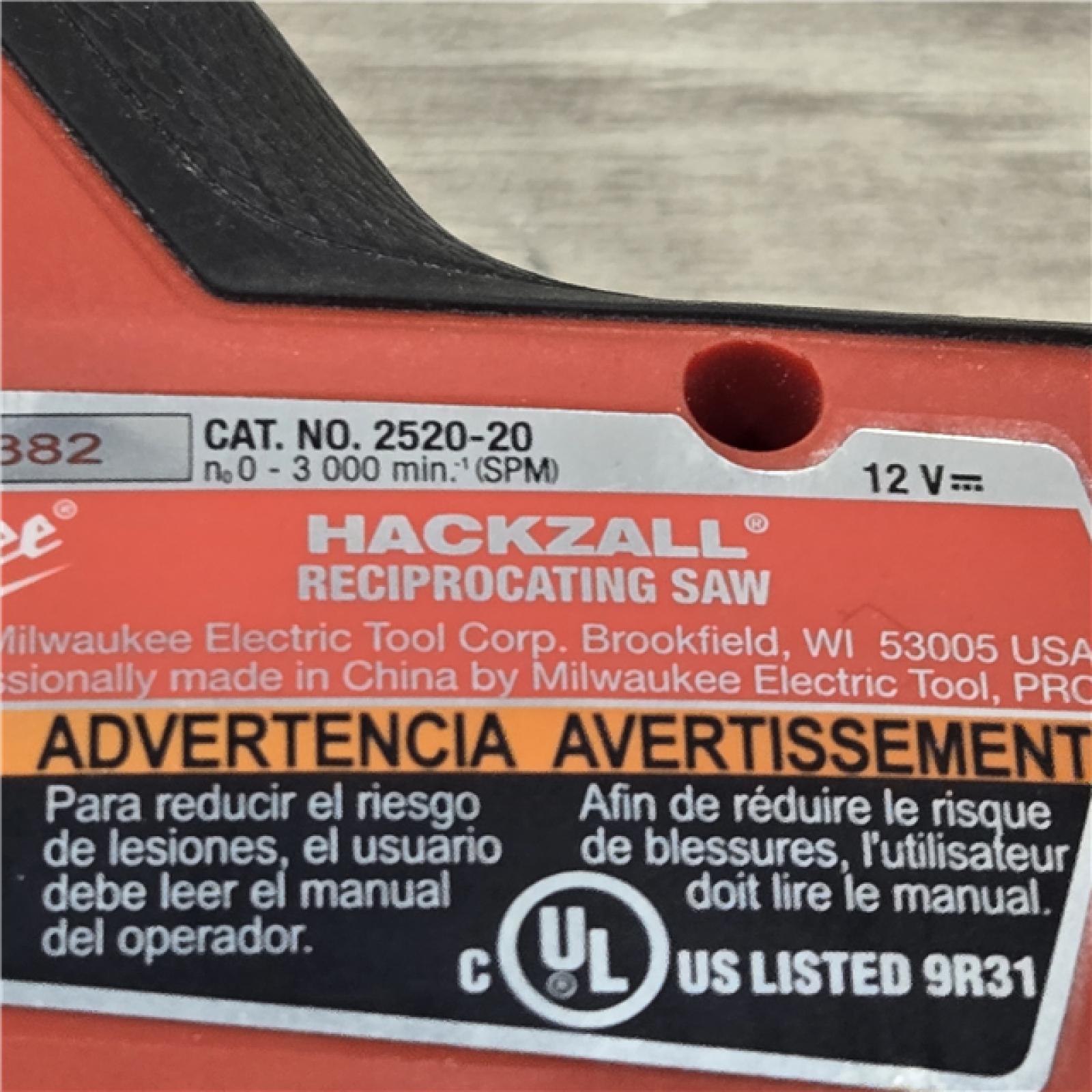 AS-IS Milwaukee M12 FUEL 12V Cordless HACKZALL Reciprocating Saw Kit