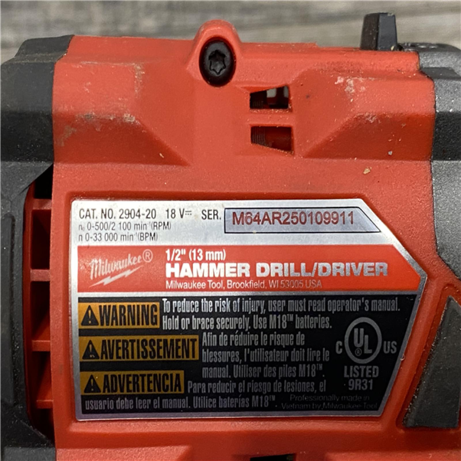 AS-IS Milwaukee FUEL 18V Lithium-Ion Brushless Cordless Hammer Drill and Impact Driver Combo Kit