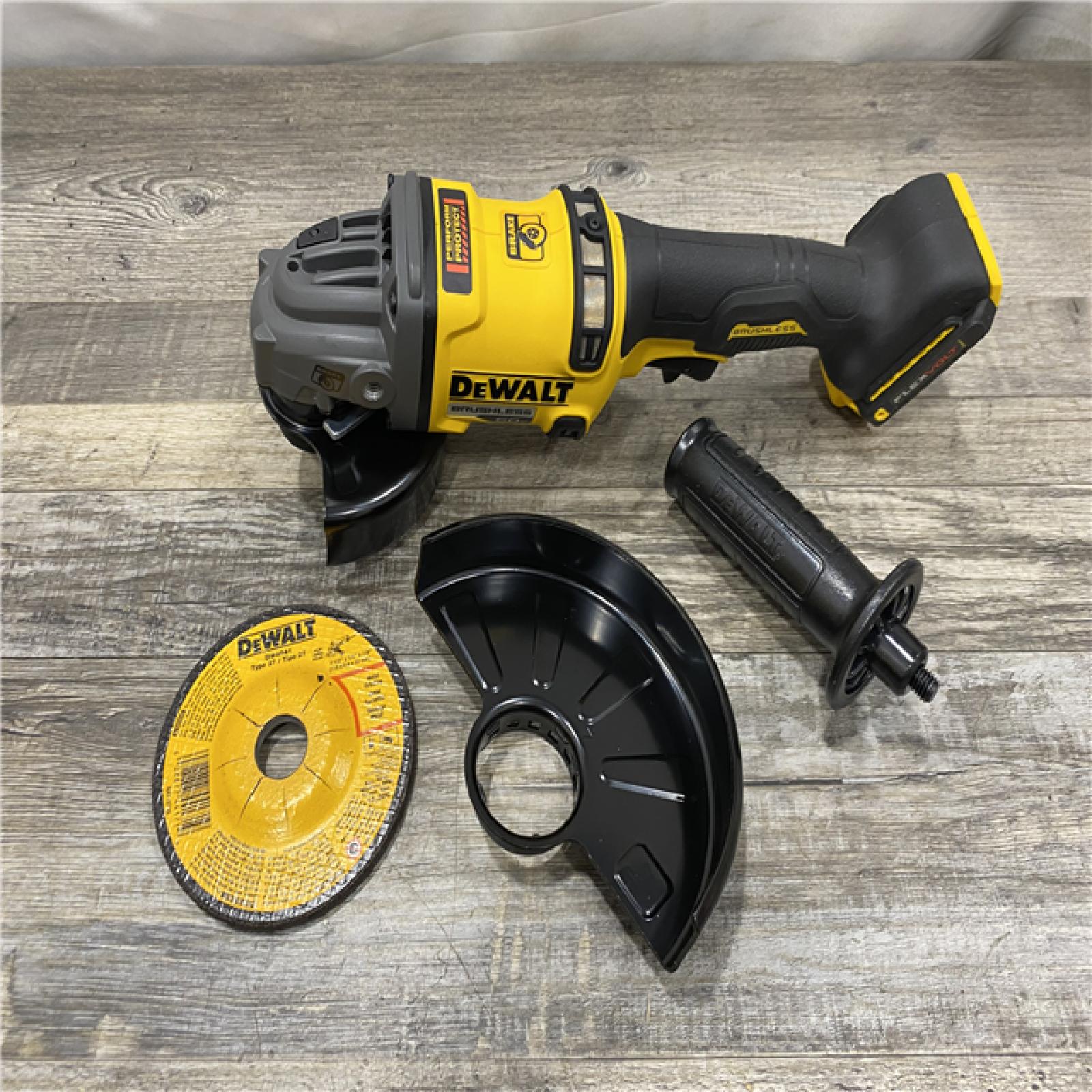 AS-IS DEWALT 60V MAX Cordless Brushless 4.5 in. to 6 in. Small Angle Grinder with Kickback Brake (Tool Only)