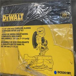 NEW- DeWalt 20V MAX Lithium-Ion Cordless 7-1/4 in. Miter Saw Kit