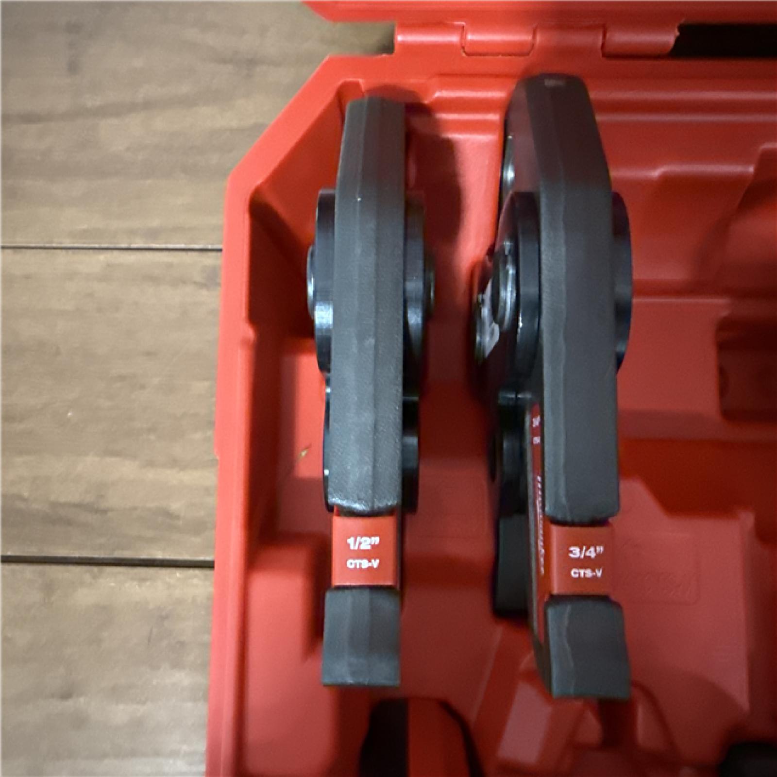 California AS-IS Milwaukee Force Logic M18 Press Tool Kit  Includes (2) Batteries  Charger and Hard Case