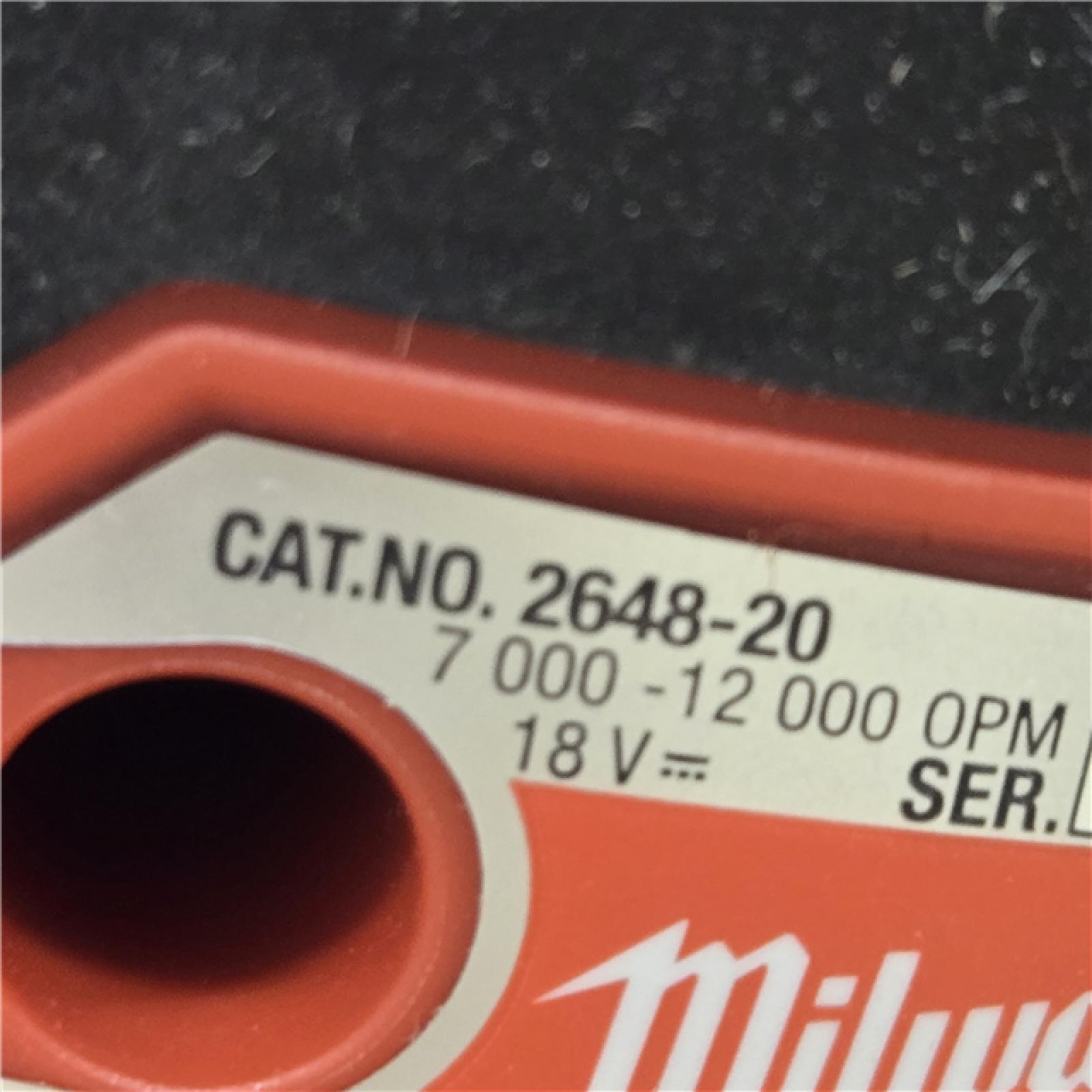 AS-IS Milwaukee 2648-20 - M18 5  7000-12000 Opm Cordless Random Orbital Sander (Tool-Only)
