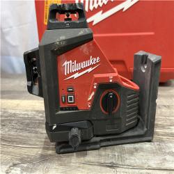 AS-IS Milwaukee 12-Volt Lithium-Ion Cordless Green 250 ft. 3-Plane Laser Level Kit