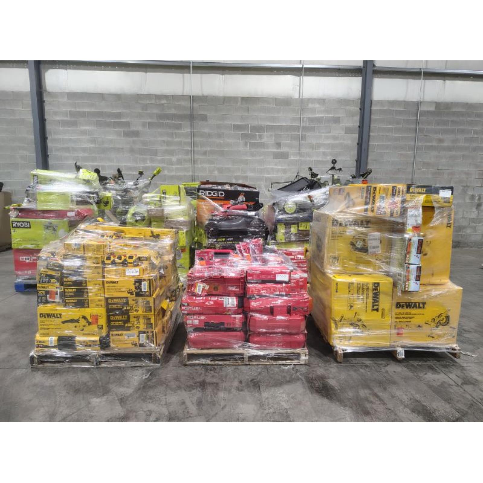 Pittston Location As-Is Power Tools Partial Truckload (13 Pallets) 8305-B