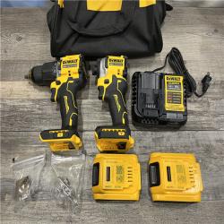 GOOD - DEWALT ATOMIC 20V MAX Lithium-Ion Cordless 2-Tool Combo Kit