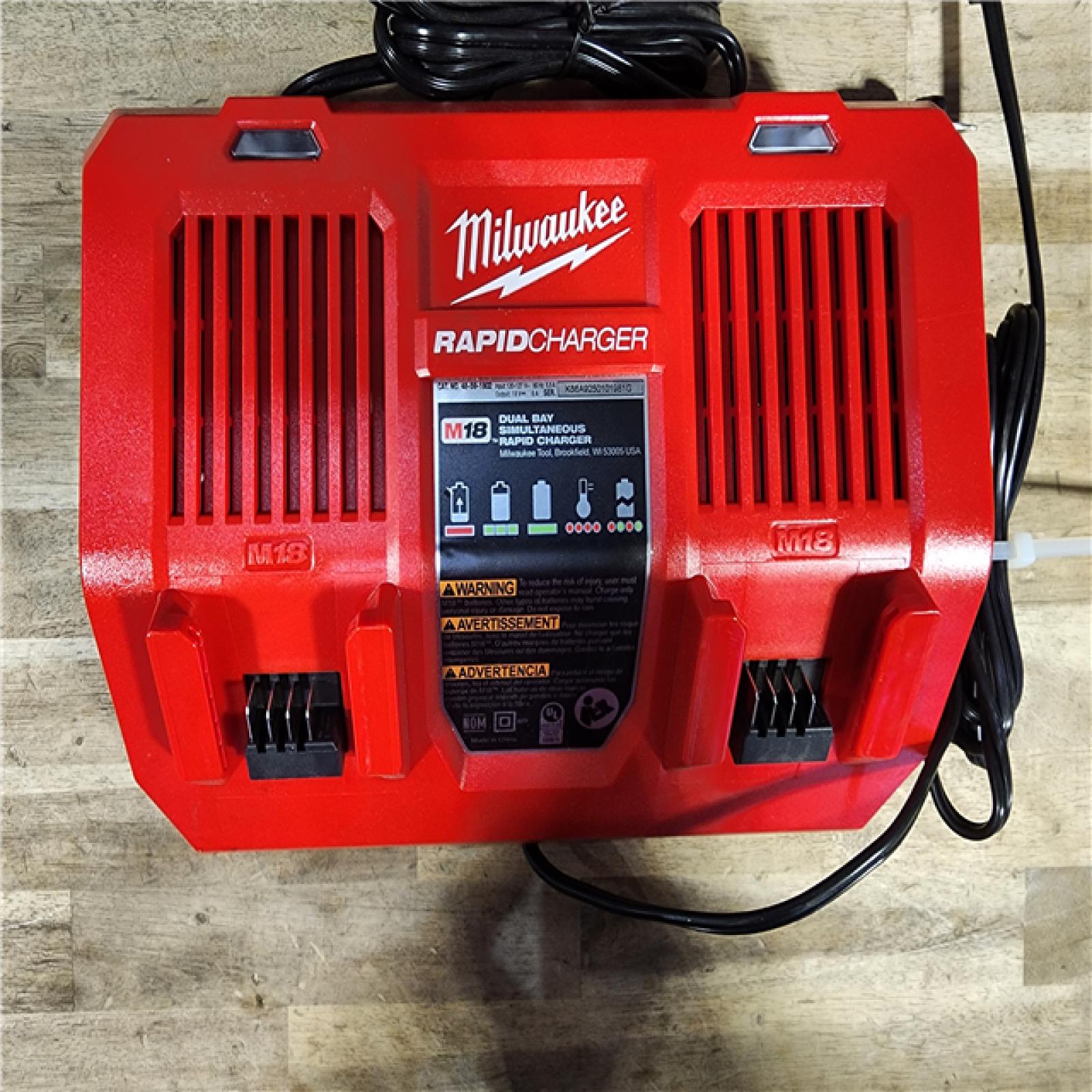 HOUSTON LOCATION - AS-IS MILWAUKEE DUAL BAY SIMULTANEOUS RAPID CHARGER QTY - 4