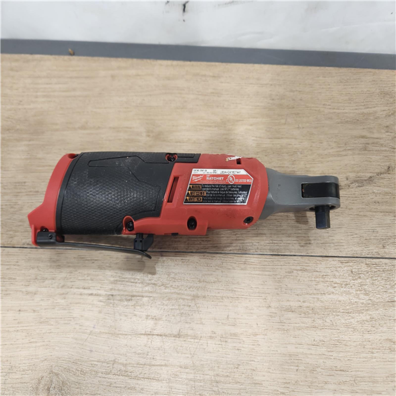 AS-IS- Milwaukee  FUEL 12-Volt Lithium-Ion Brushless Cordless High Speed 3/8 in. Ratchet (Tool-Only)