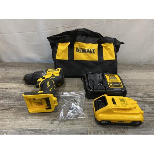 AS-IS DEWALT ATOMIC 20V Cordless 1/2 in. Compact Hammer Drill Kit
