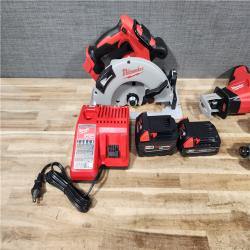 HOUSTON LOCATION - AS - IS Milwaukee 18-Volt Lithium-Ion Brushless Cordless (4-Tool) Combo Kit