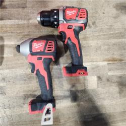 HOUSTON LOCATION - AS-IS Milwaukee 18V Cordless Brushed 2-Tool Drill/Driver and Impact Driver Kit