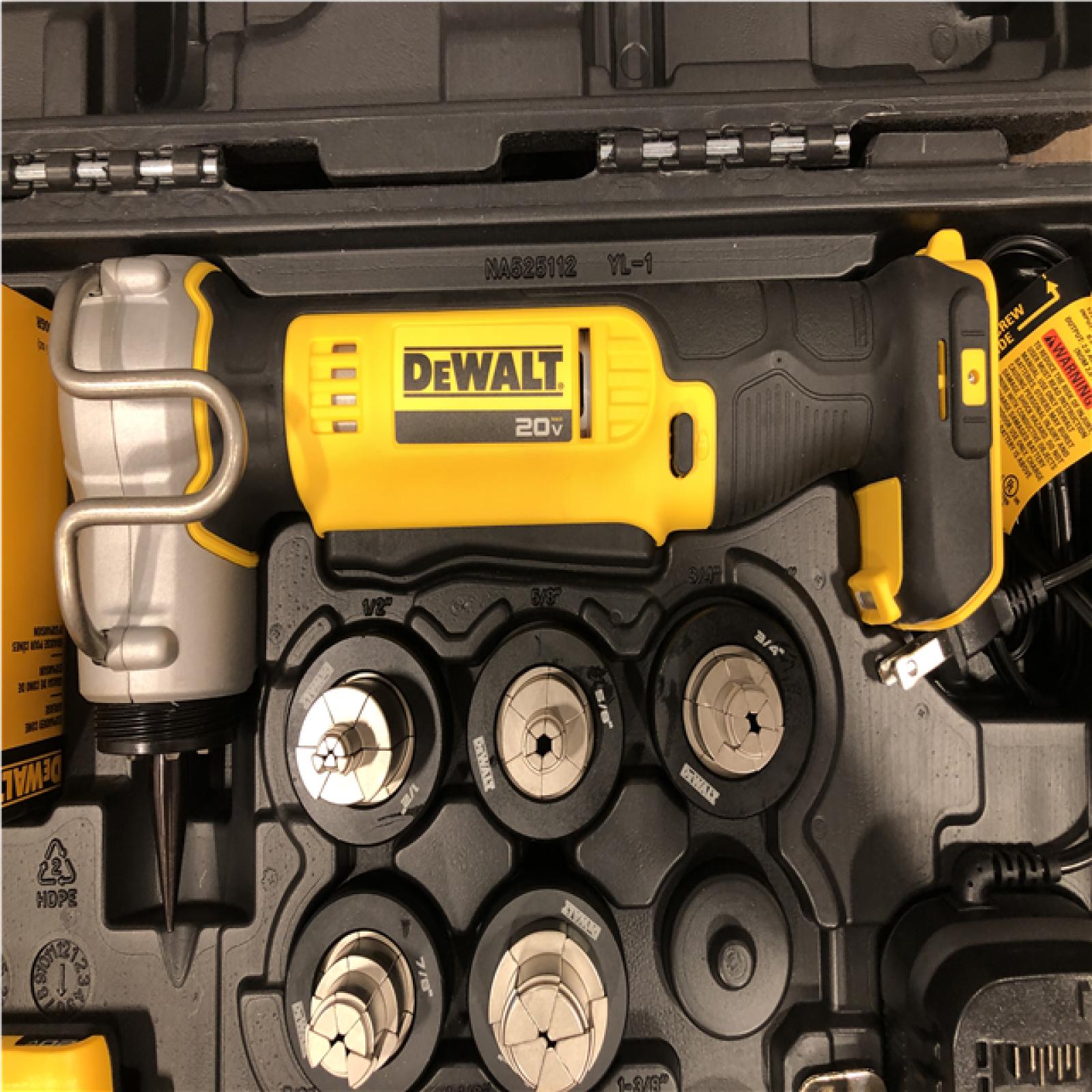 AS-IS DEWALT 20V MAX Lithium-Ion Copper Swage Tool Kit