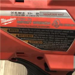 AS-IS Milwaukee FUEL 18V Lithium-Ion Brushless Cordless 1/2 in. Impact Wrench w/Friction Ring Kit