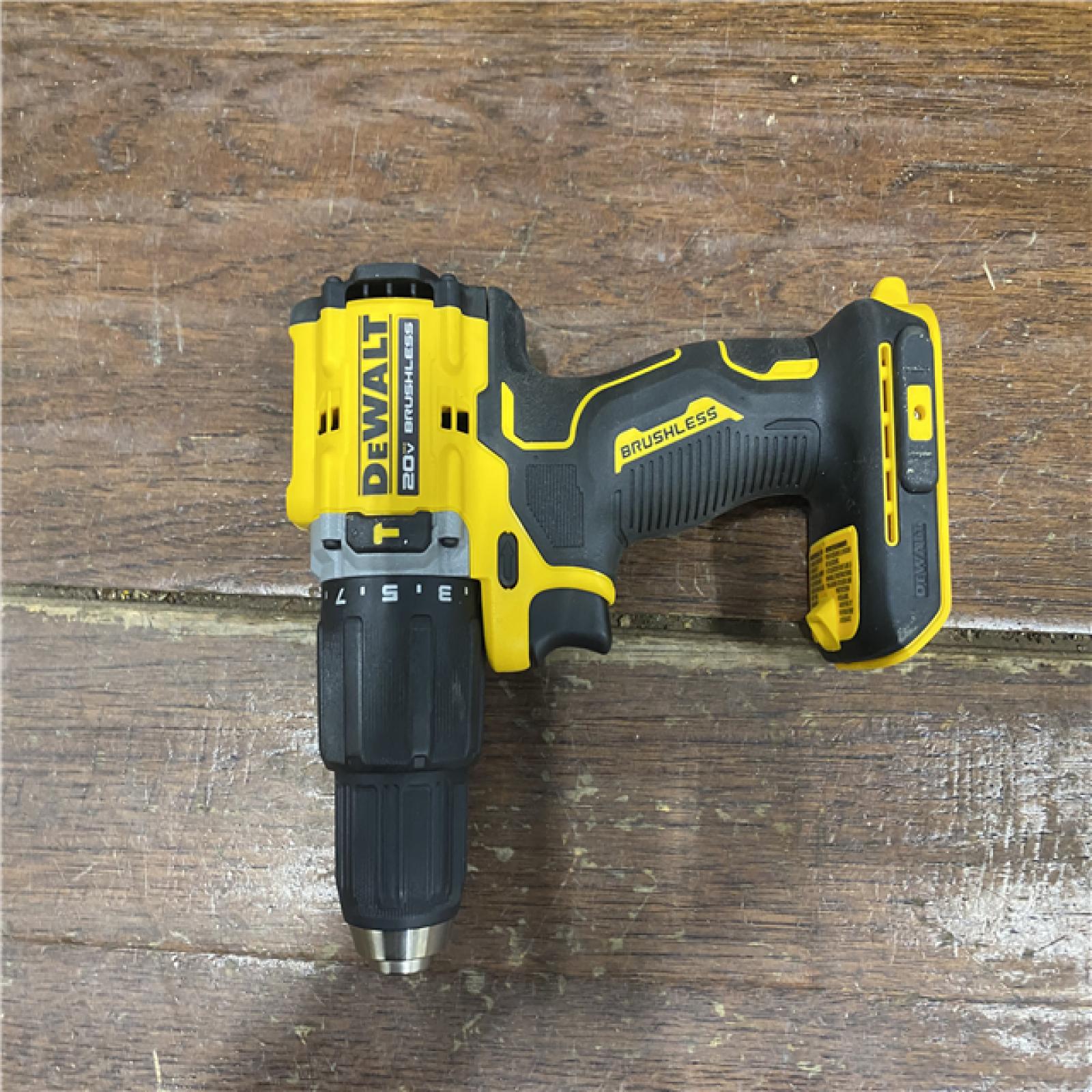 AS-IS DEWALT ATOMIC 20-Volt Lithium-Ion Cordless 1/2 in. Compact Hammer Drill with 3.0Ah Battery, Charger and Bag