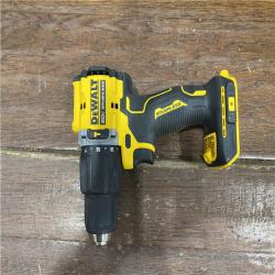 AS-IS DEWALT ATOMIC 20-Volt Lithium-Ion Cordless 1/2 in. Compact Hammer Drill with 3.0Ah Battery, Charger and Bag