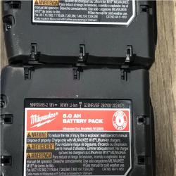 AS-IS Milwaukee 18-Volt Lithium-Ion XC Starter Kit with (2) 5.0Ah Batteries and Charger
