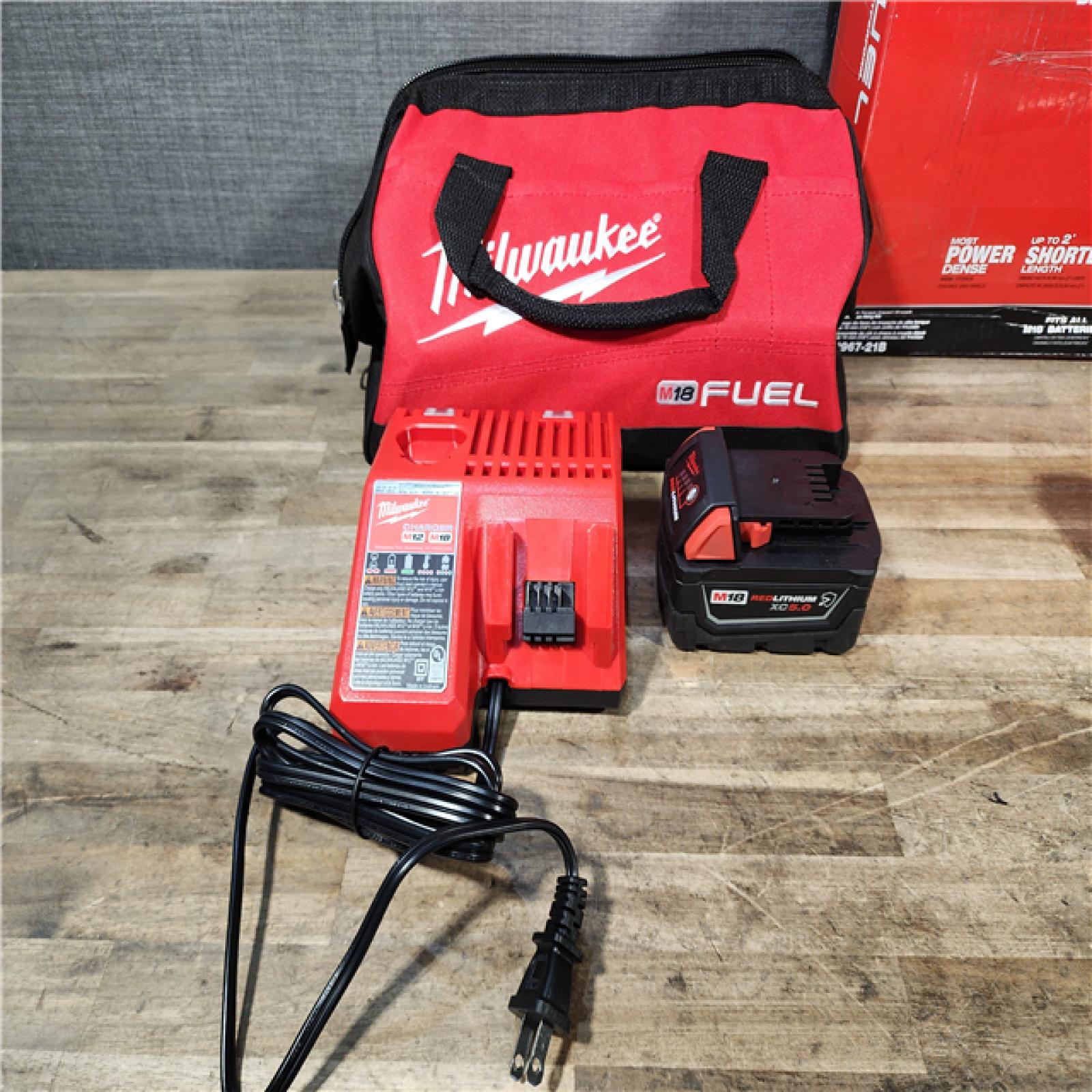 HOUSTON LOCATION - AS-IS Milwaukee M18 FUEL 18V Lithium-Ion Brushless Cordless 1/2 in. Impact Wrench w/Friction Ring Kit