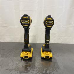 AS-IS-  DEWALT ATOMIC 20-Volt MAX Lithium-Ion Cordless Combo Kit (2-Tool) with (2) 2.0Ah Batteries, Charger and Bag