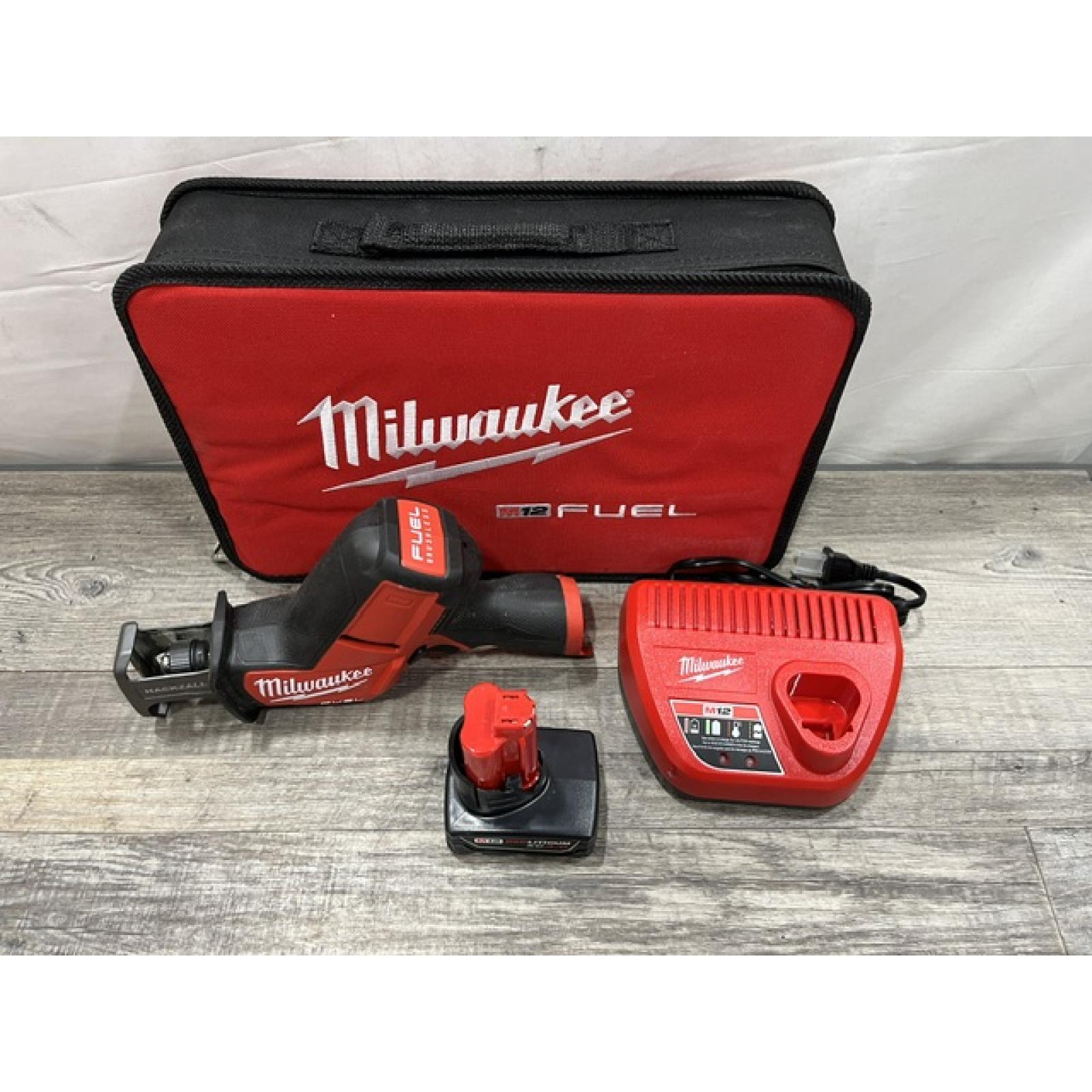 AS-IS Milwaukee FUEL 12V Lithium-Ion Brushless Cordless HACKZALL Reciprocating Saw Kit