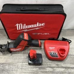 AS-IS Milwaukee FUEL 12V Lithium-Ion Brushless Cordless HACKZALL Reciprocating Saw Kit