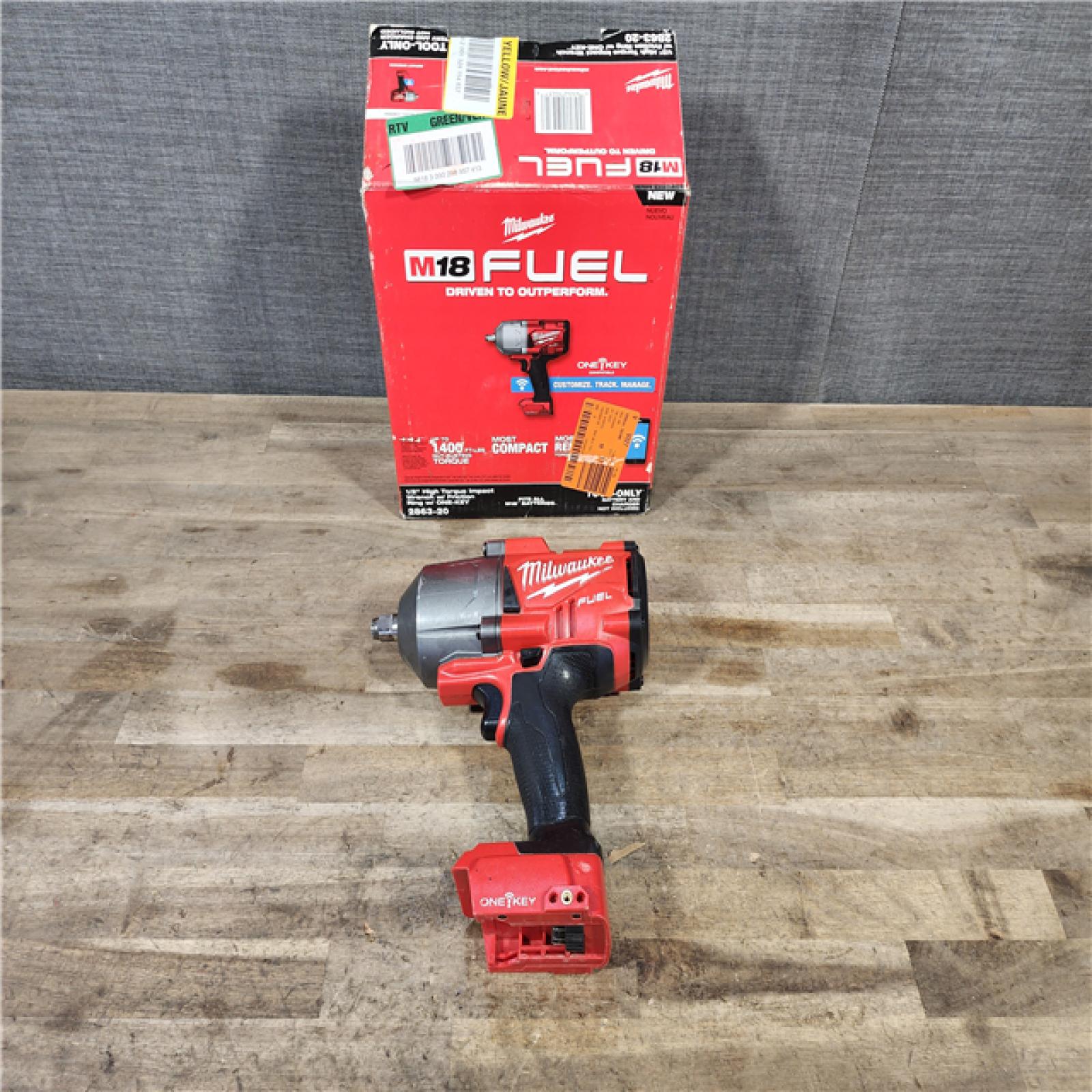 HOUSTON LOCATION - AS-IS Milwaukee M18 FUEL ONE-KEY 18-Volt Lithium-Ion Brushless Cordless 1/2 in. Impact Wrench with Friction Ring (Tool-Only)