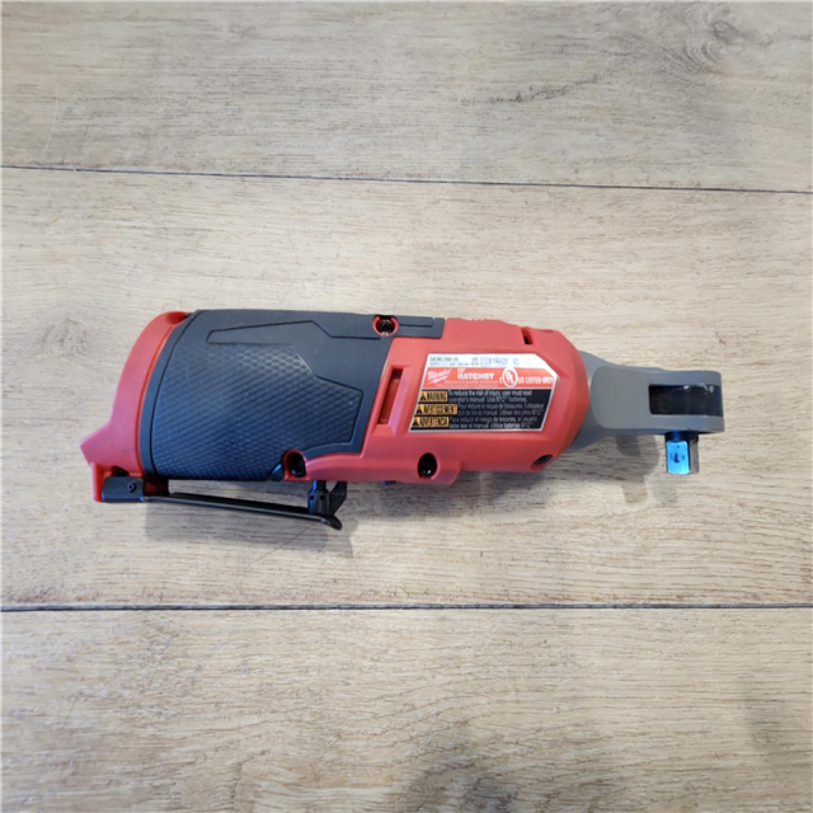 AS-IS- Milwaukee  FUEL 12-Volt Lithium-Ion Brushless Cordless High Speed 3/8 in. Ratchet (Tool-Only)