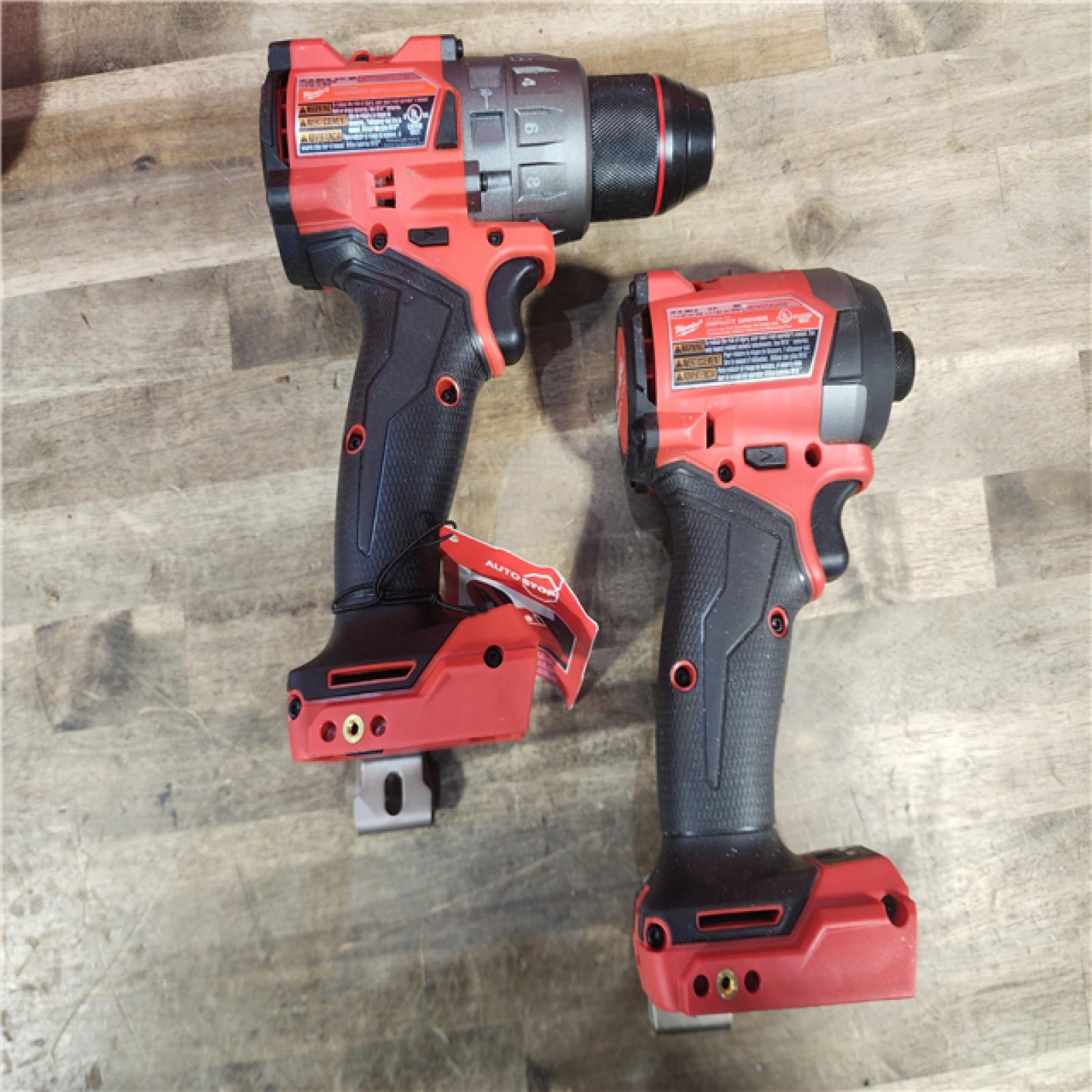 HOUSTON LOCATION - AS-IS (APPEARS LIKE NEW) MILWAUKEE FUEL 18V Lithium-Ion Brushless Cordless Hammer Drill and Impact Driver Combo Kit (2-Tool) with 2 Batteries
