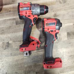 HOUSTON LOCATION - AS-IS (APPEARS LIKE NEW) MILWAUKEE FUEL 18V Lithium-Ion Brushless Cordless Hammer Drill and Impact Driver Combo Kit (2-Tool) with 2 Batteries