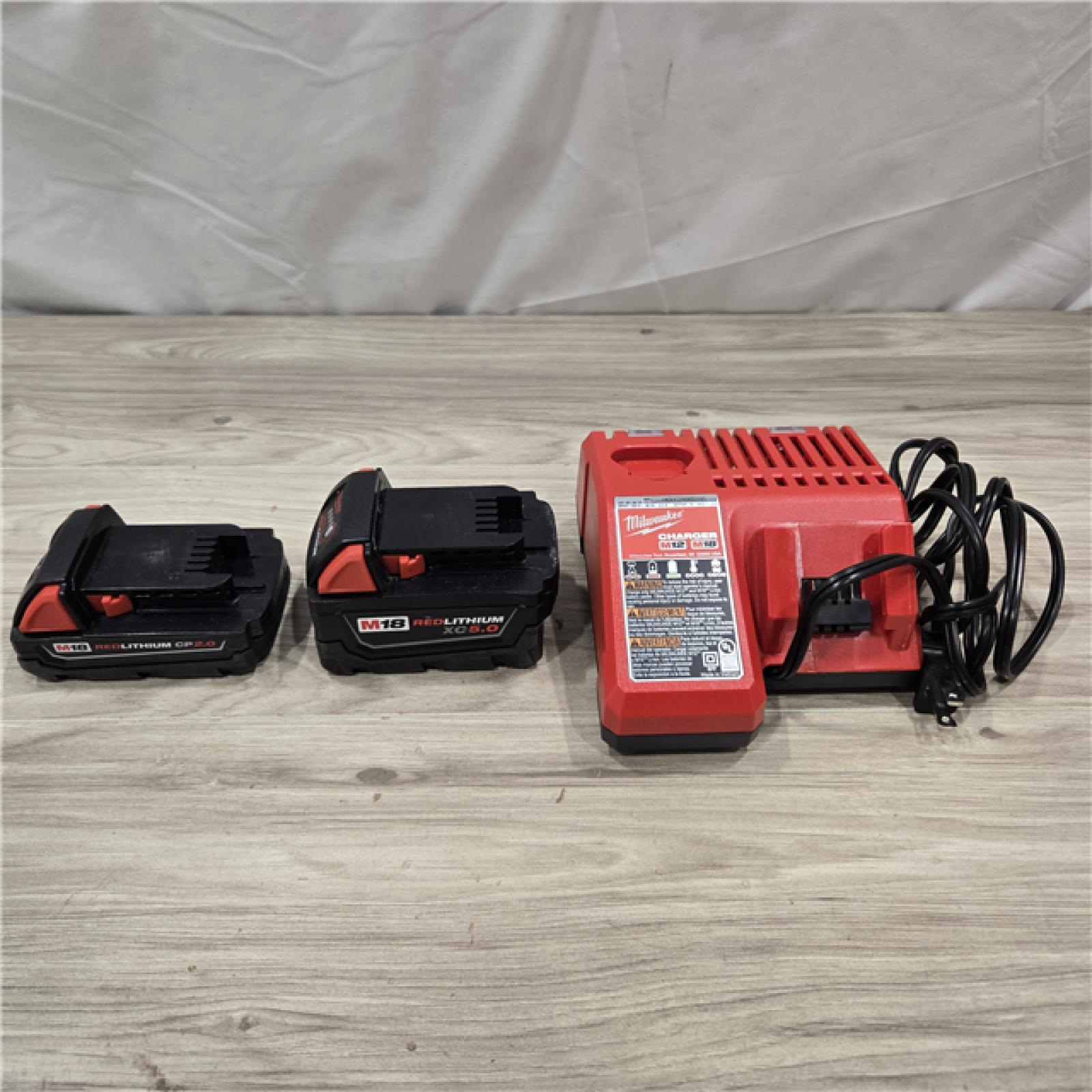 AS-IS Milwaukee M18 18-Volt Lithium-Ion Battery Starter Kit
