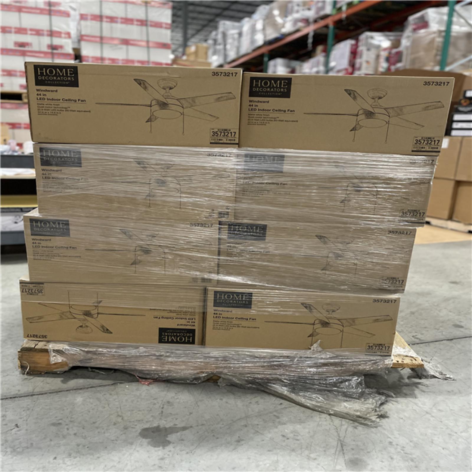DALLAS LOCATION - WINDWARD 44 LED INDOOR CEILING FAN MATTE WHITE PALLET- (22 UNITS)