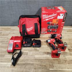 HOUSTON LOCATION - AS-IS Milwaukee 18-Volt Lithium-Ion Brushless Cordless Compact Hammer Drill/Impact Combo Kit