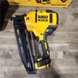 HOUSTON LOCATION - AS-IS DeWalt 20V 16 Gauge Cordless Angled Finish Nailer Kit W/ 2Ah Battery