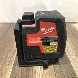 AS-IS Milwaukee 100 ft. REDLITHIUM Lithium-Ion USB Green Rechargeable Cross Line Laser Level with Charger
