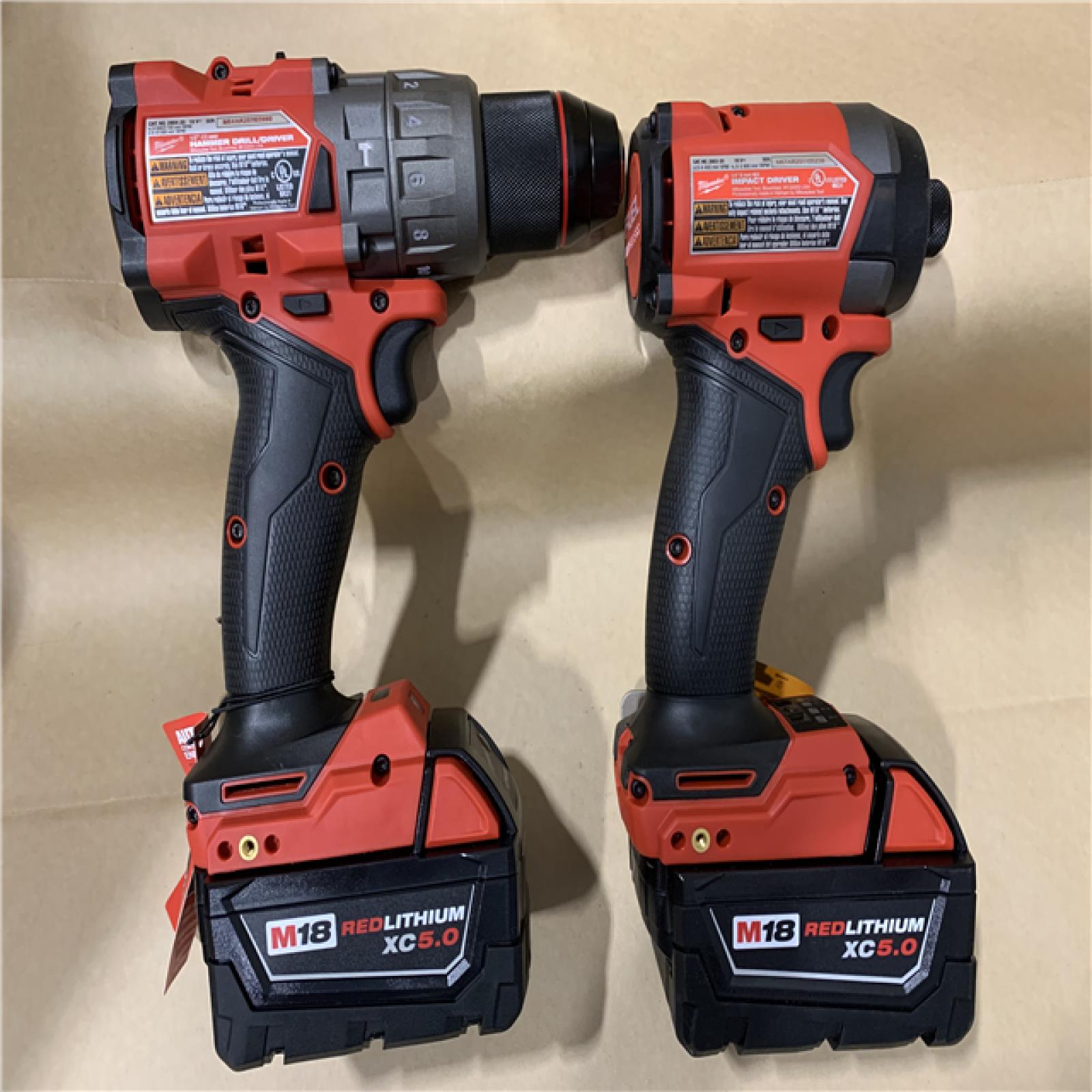 Excellent - Milwaukee M18 FUEL 18V Lithium-Ion Brushless Cordless Hammer Drill and Impact Driver Combo Kit (2-Tool) with 2 Batteries