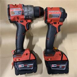 Excellent - Milwaukee M18 FUEL 18V Lithium-Ion Brushless Cordless Hammer Drill and Impact Driver Combo Kit (2-Tool) with 2 Batteries