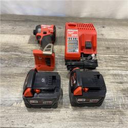 AS-IS Milwaukee FUEL 18V Lithium-Ion Brushless Cordless 1/4 in. Hex Impact Driver Kit