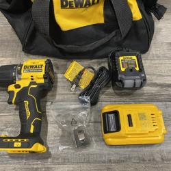 AS-IS DEWALT ATOMIC 20V Cordless 1/2 in. Compact Hammer Drill Kit