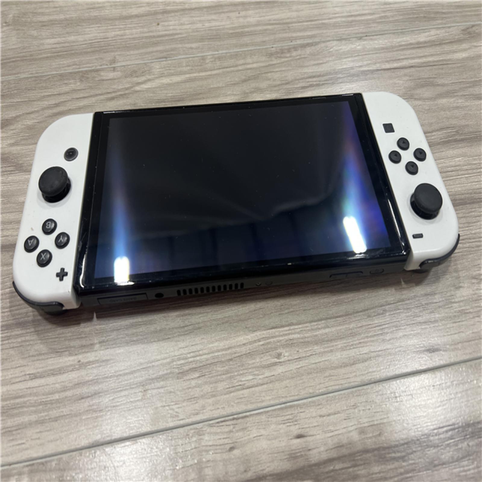 AS-IS Nintendo Switch (OLED) with White Joy-Con