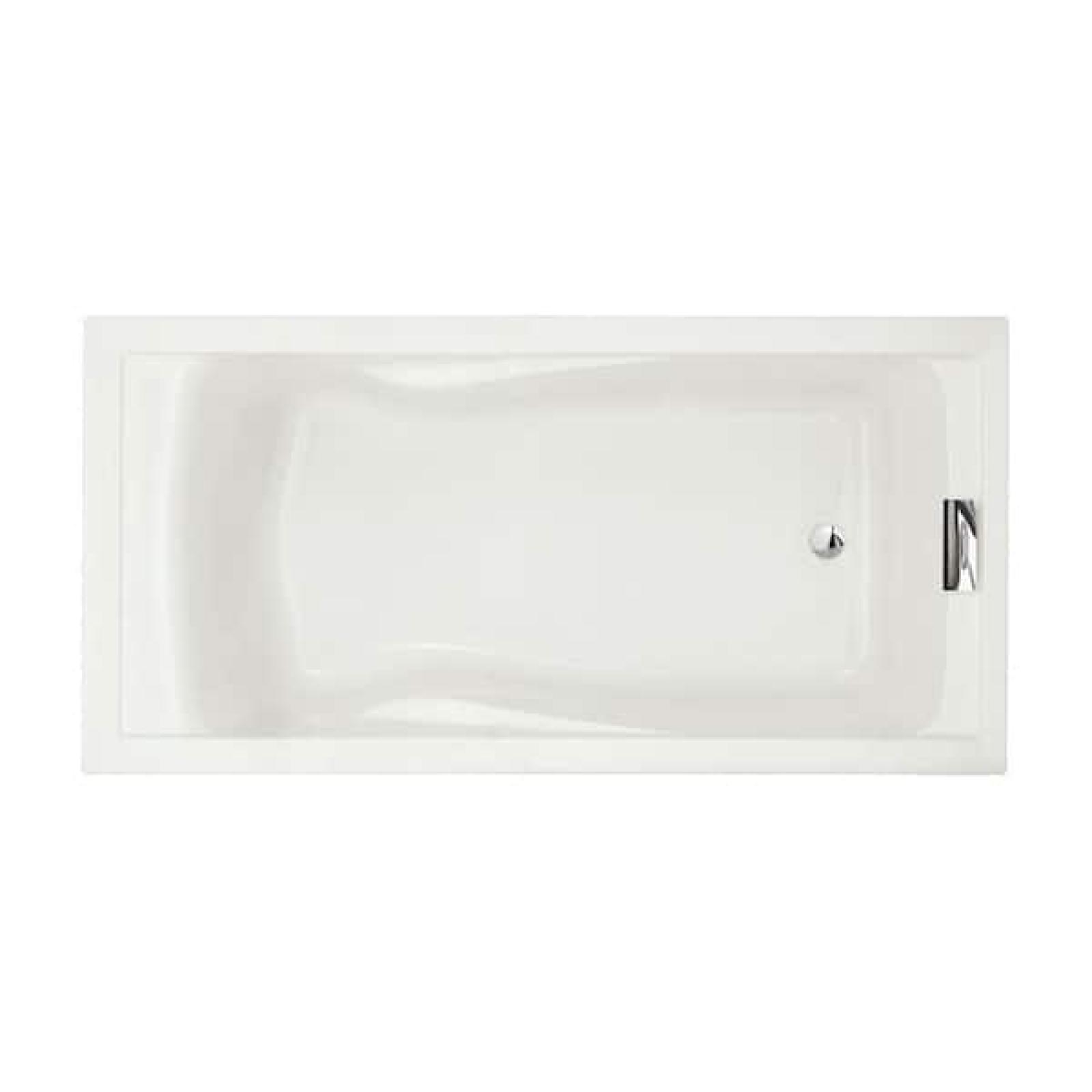 Phoenix NEW American Standard Evolution 72 in. x 36 in. Rectangular Acrylic Soaking Bathtub with Reversible Drain in White