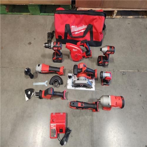 AS-IS- Milwaukee 18-Volt Lithium-Ion Cordless (9-Tool) Combo Kit