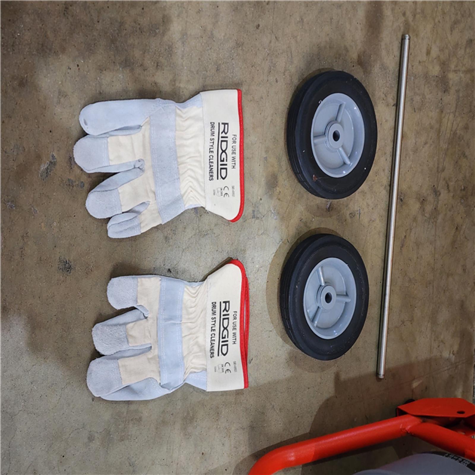 HOUSTON LOCATION - AS-IS RIDGID K-400 Drain Cleaning Snake Auger 120-Volt Drum Machine with C-32IW 3/8 in. X 75 Ft. Cable