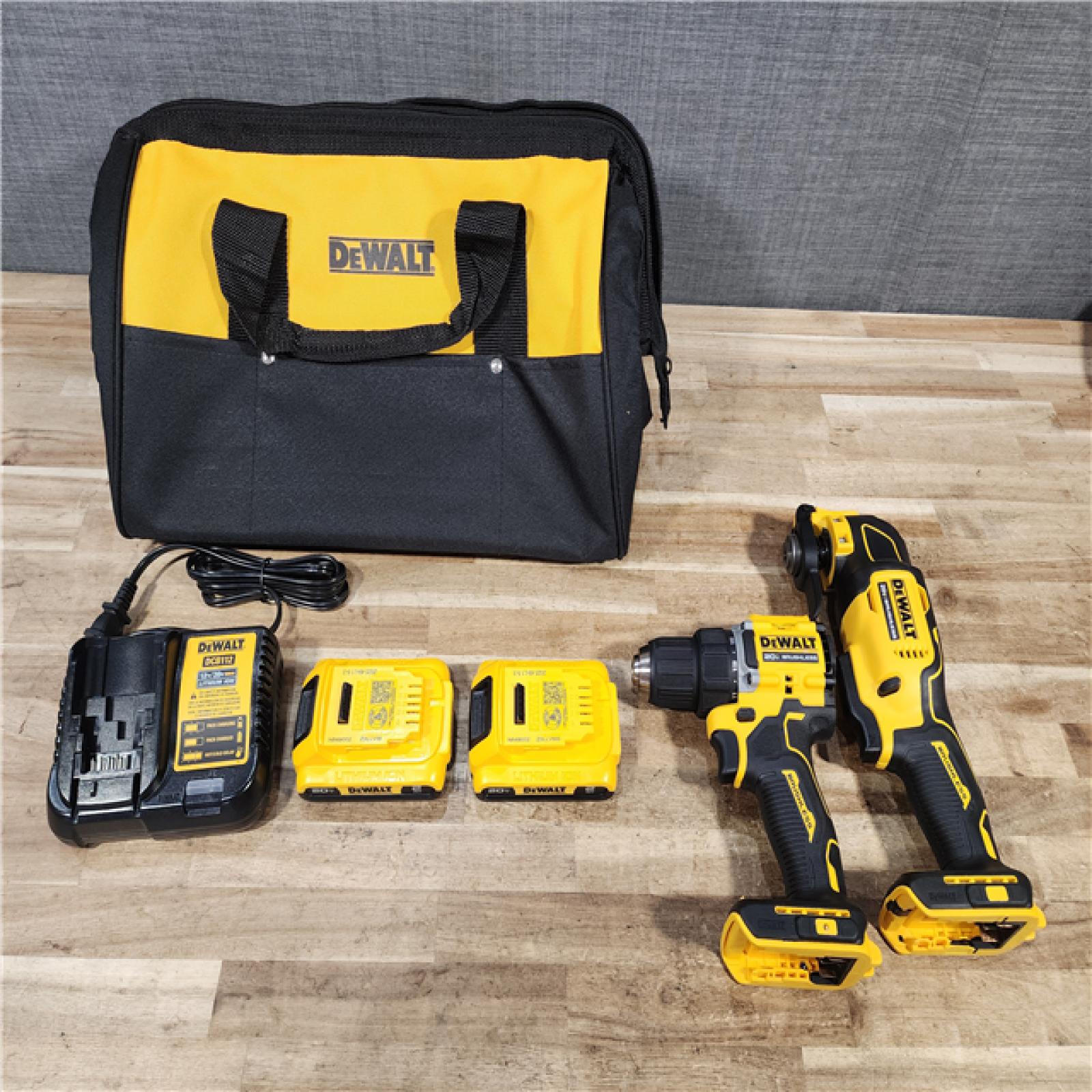 HOUSTON LOCATION - AS - IS DEWALT ATOMIC 20-Volt Lithium-Ion Cordless Brushless (2-Tool) Combo Kit