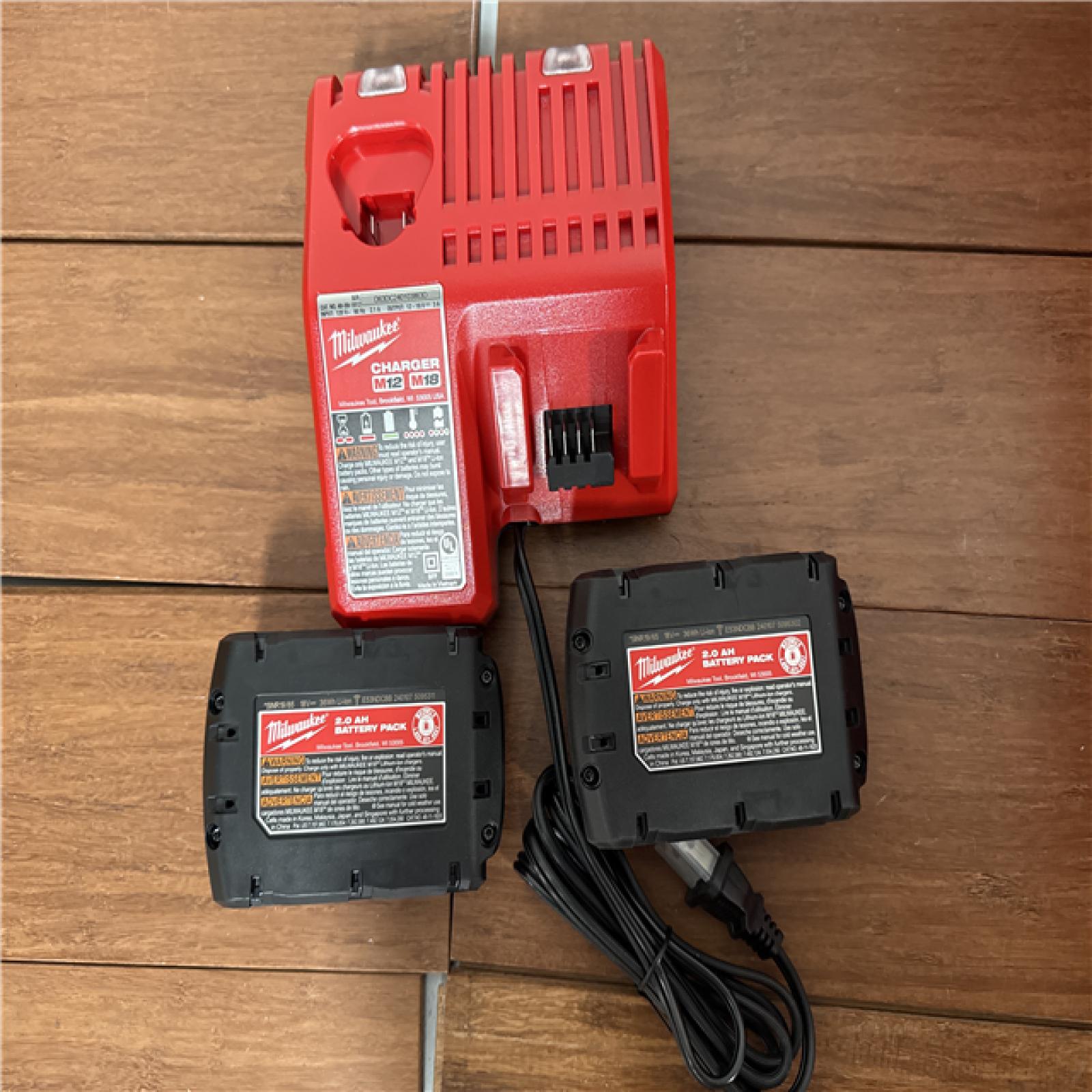 California AS-IS Milwaukee Force Logic M18 Press Tool Kit  Includes (2) Batteries  Charger & Hard Case