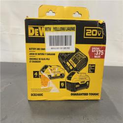 New! - DEWALT 20V MAX Lithium-Ion 6.0Ah and 4.0Ah Battery and Charger Starter Kit