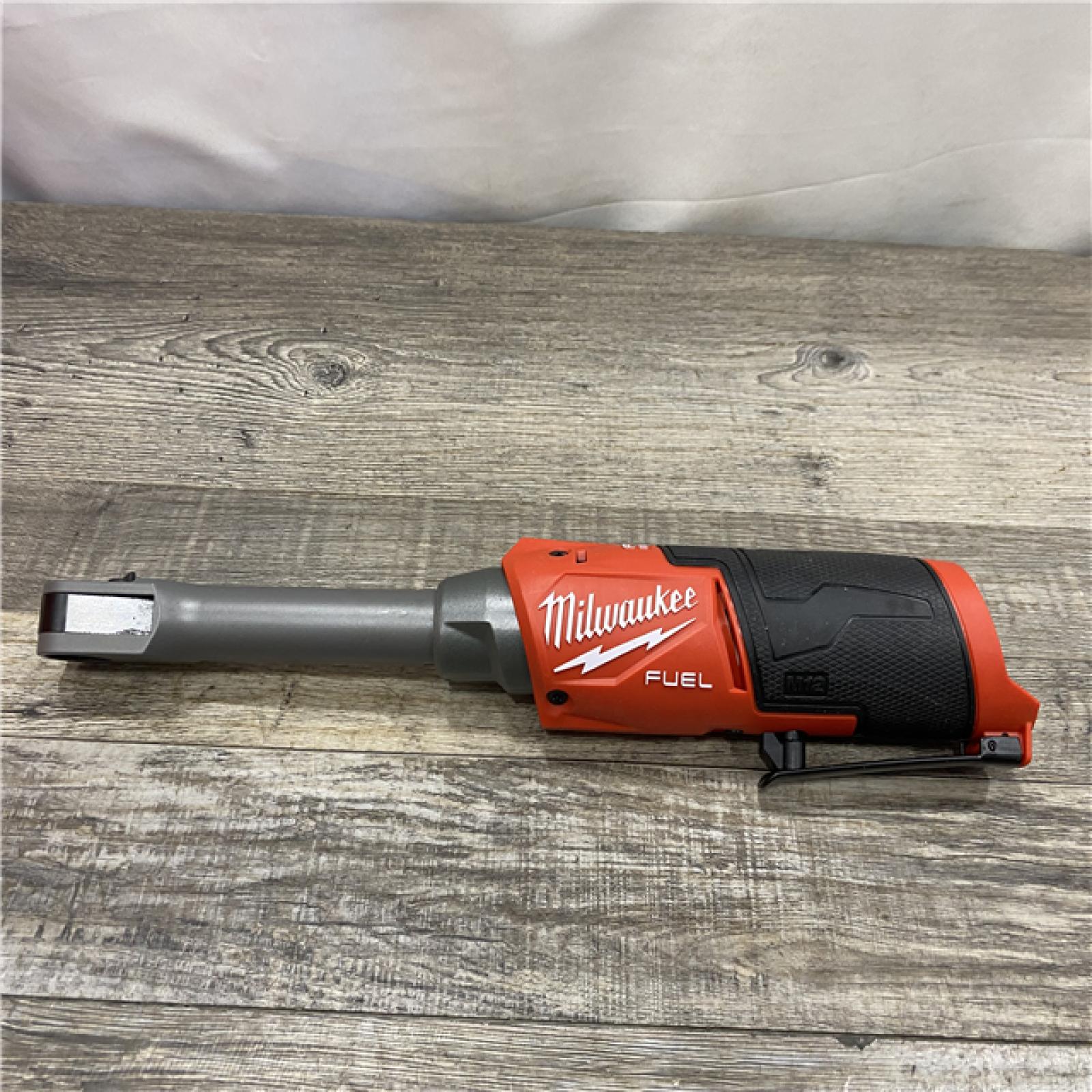 AS-IS Milwaukee FUEL INSIDER 12V Lithium-Ion Brushless Cordless 1/4 in. - 3/8 in. Extended Reach Box Ratchet Kit