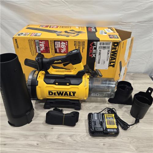 GOOD- DeWalt 60V MAX DCBL777Y1 157 Mph 780 CFM 60 V Battery Handheld Blower Kit (Battery & Charger)