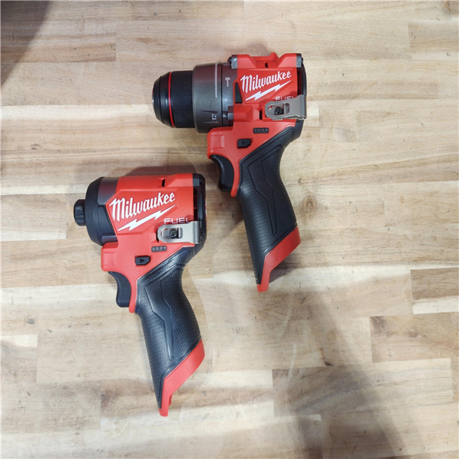 HOUSTON LOCATION - AS-IS (APPEARS LIKE NEW) Milwaukee FUEL 12-Volt Lithium-Ion Brushless Cordless Hammer Drill and Impact Driver Combo Kit