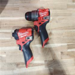 HOUSTON LOCATION - AS-IS (APPEARS LIKE NEW) Milwaukee FUEL 12-Volt Lithium-Ion Brushless Cordless Hammer Drill and Impact Driver Combo Kit