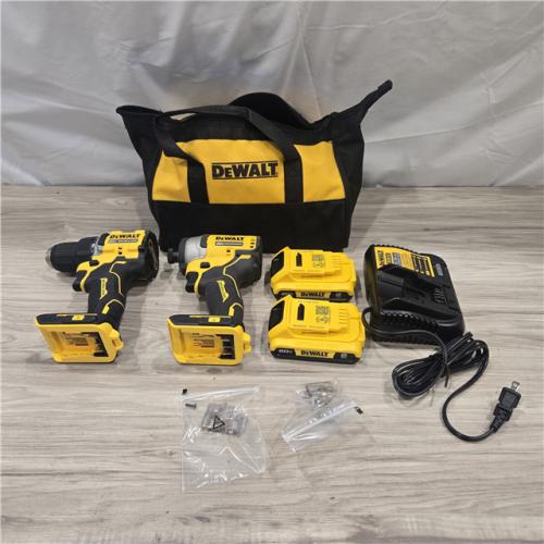 AS-IS Dewalt DCK225D2 20V MAX ATOMIC Compact Cordless Drill Driver and Impact Driver Combo Kit