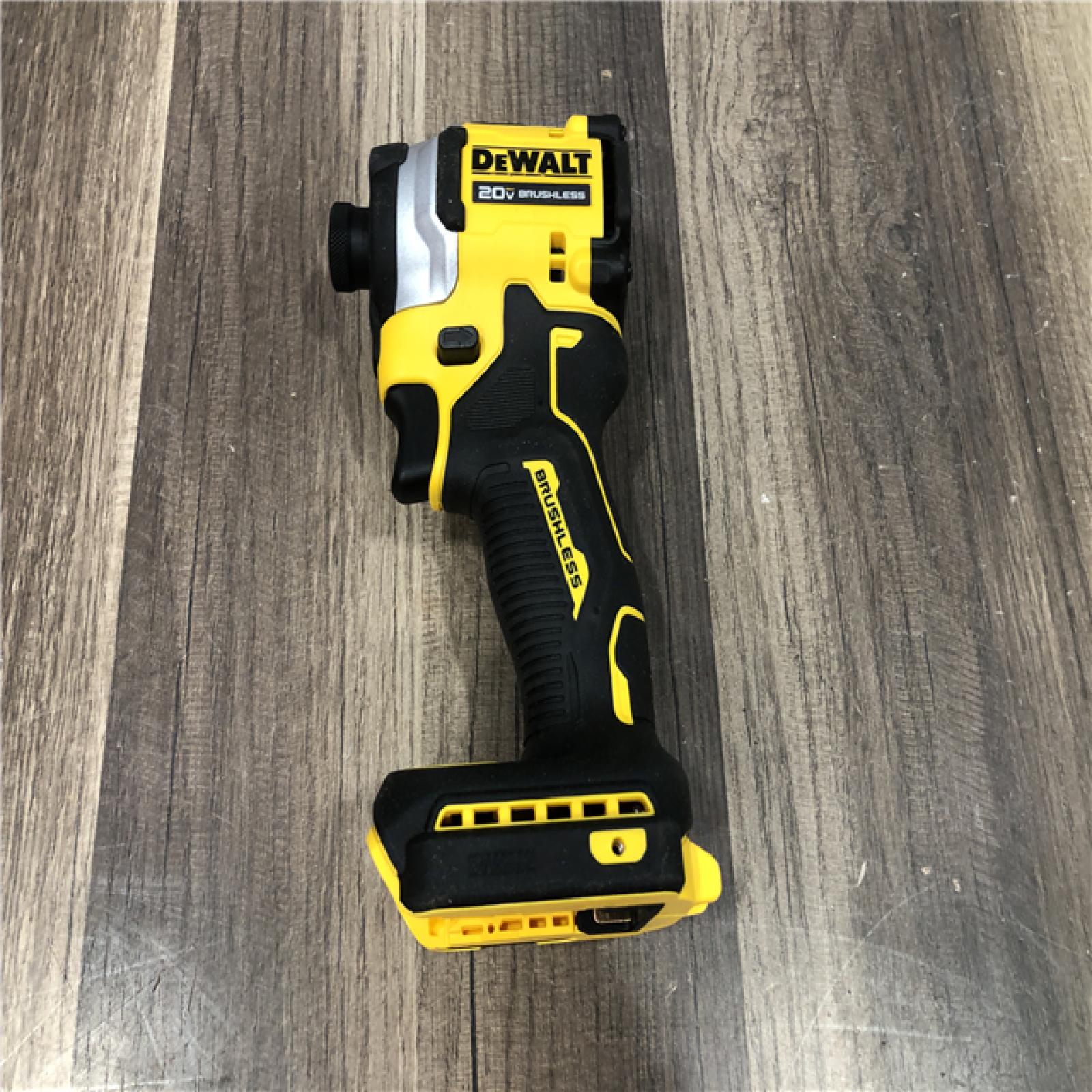 AS-IS DEWALT ATOMIC 20V MAX Cordless Brushless Compact 1/4 in. Impact Driver (Tool Only)