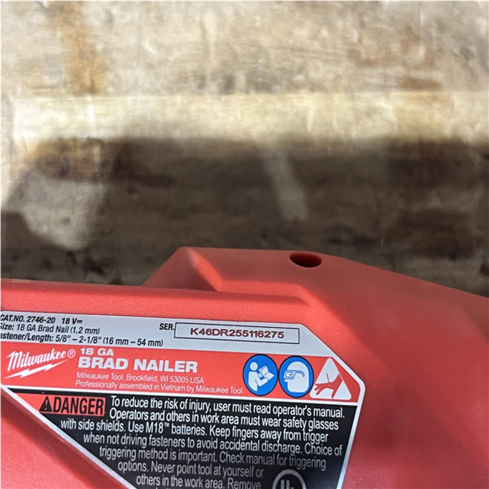 Houston Location AS-IS Milwaukee FUEL Brad Nailer
